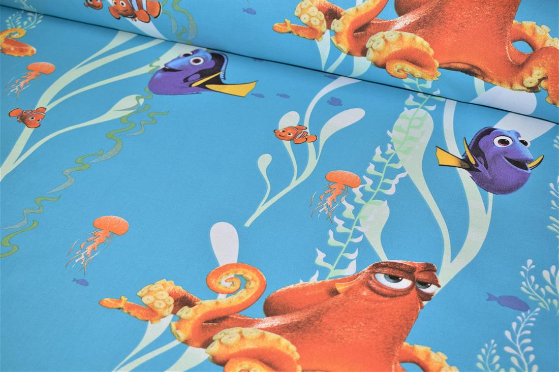 Light Blue Nemo Printed Design