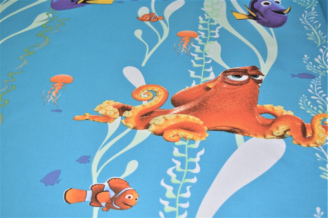 Light Blue Nemo Printed Design