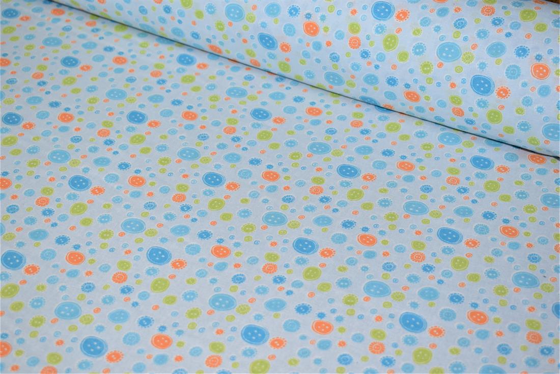 Blue Printed Cotton Fabrics