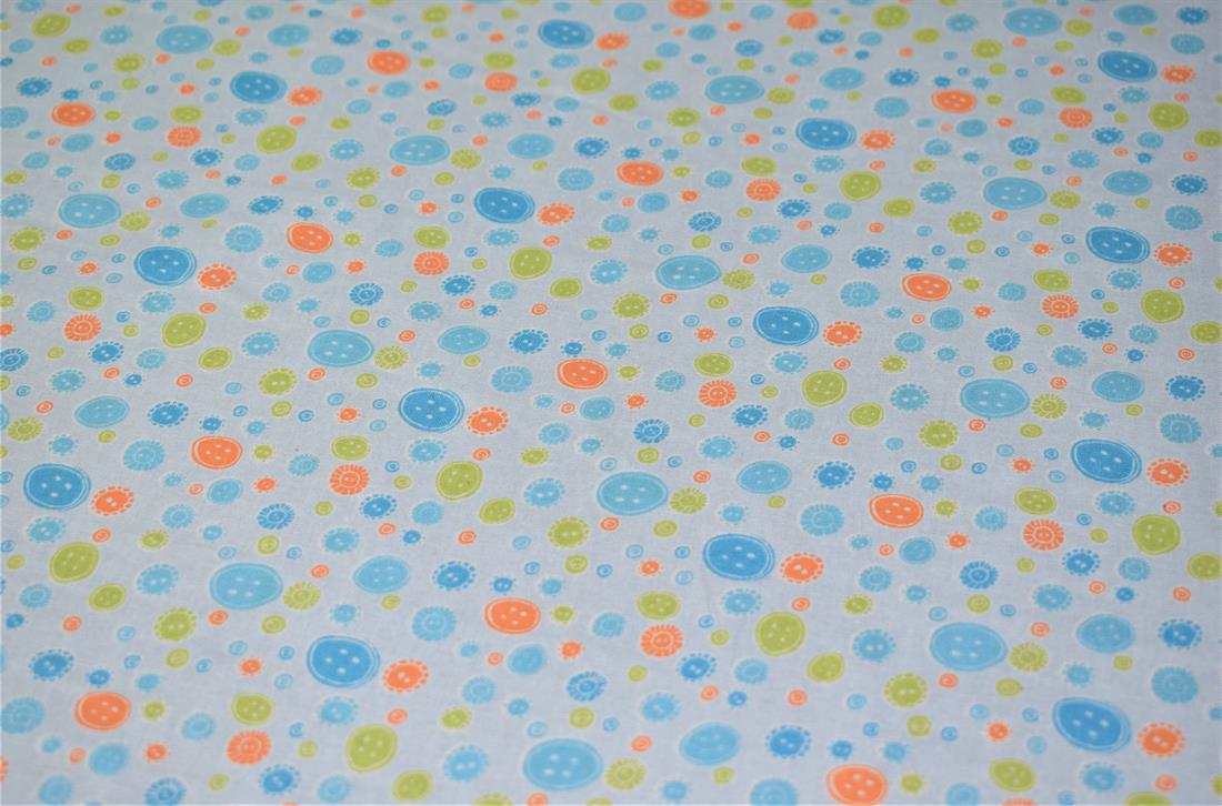 Blue Printed Cotton Fabrics
