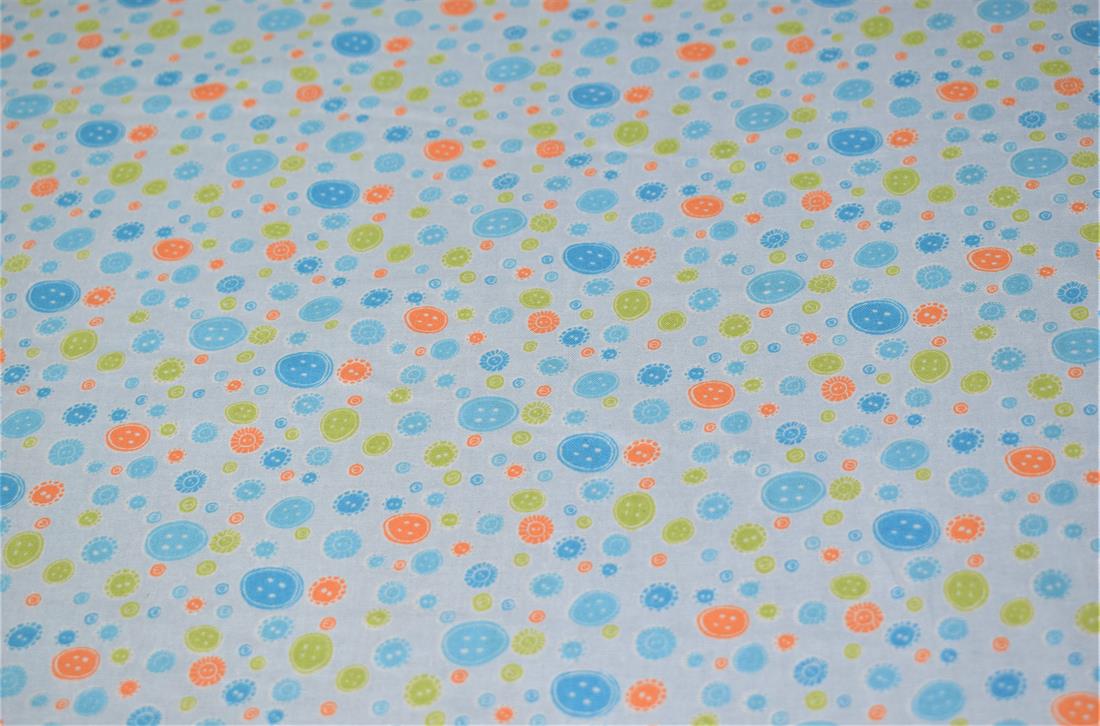Blue Printed Cotton Fabrics