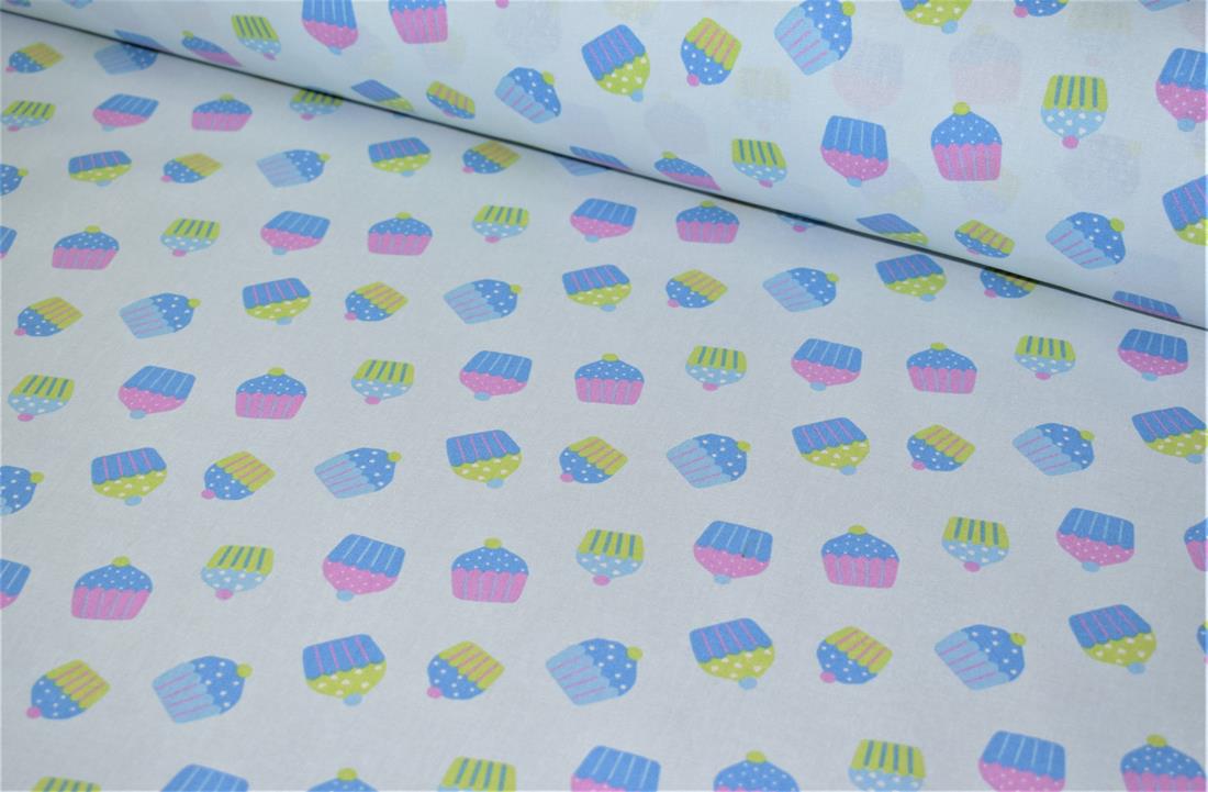 Blue Printed Cotton Fabrics