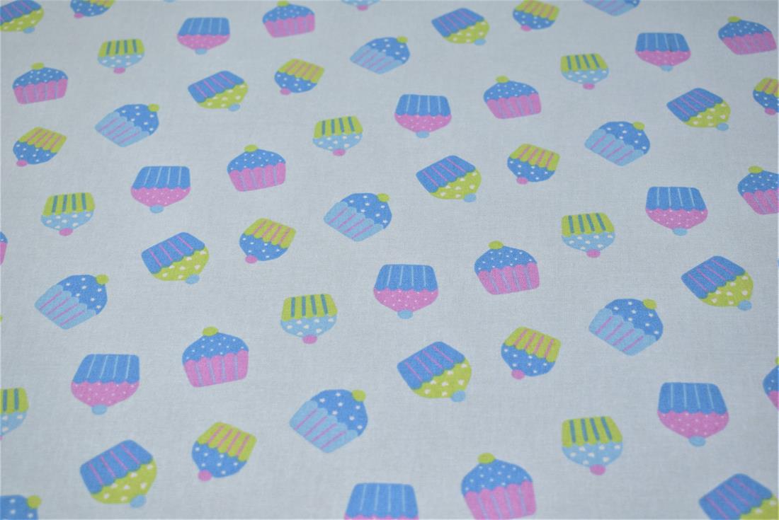 Blue Printed Cotton Fabrics