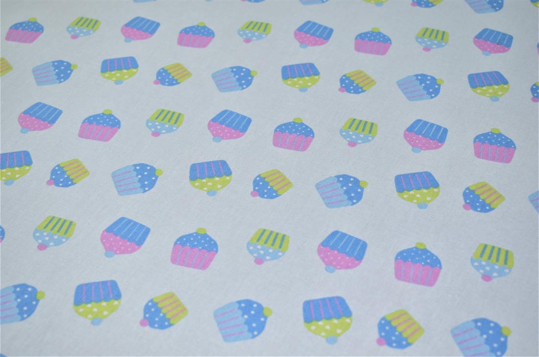 Blue Printed Cotton Fabrics