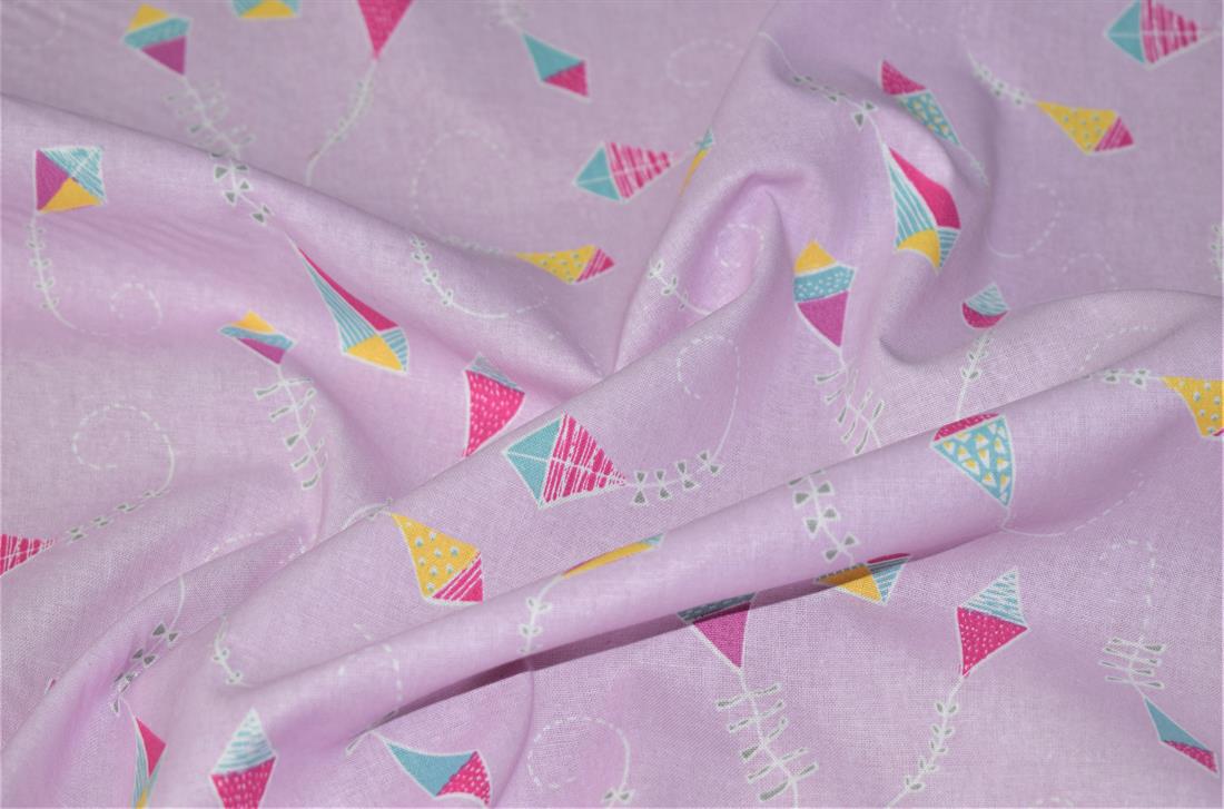 Pink Printed Cotton Fabrics