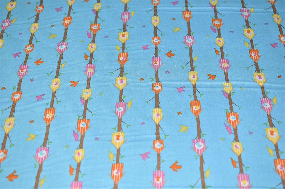 Blue Printed Cotton Fabrics