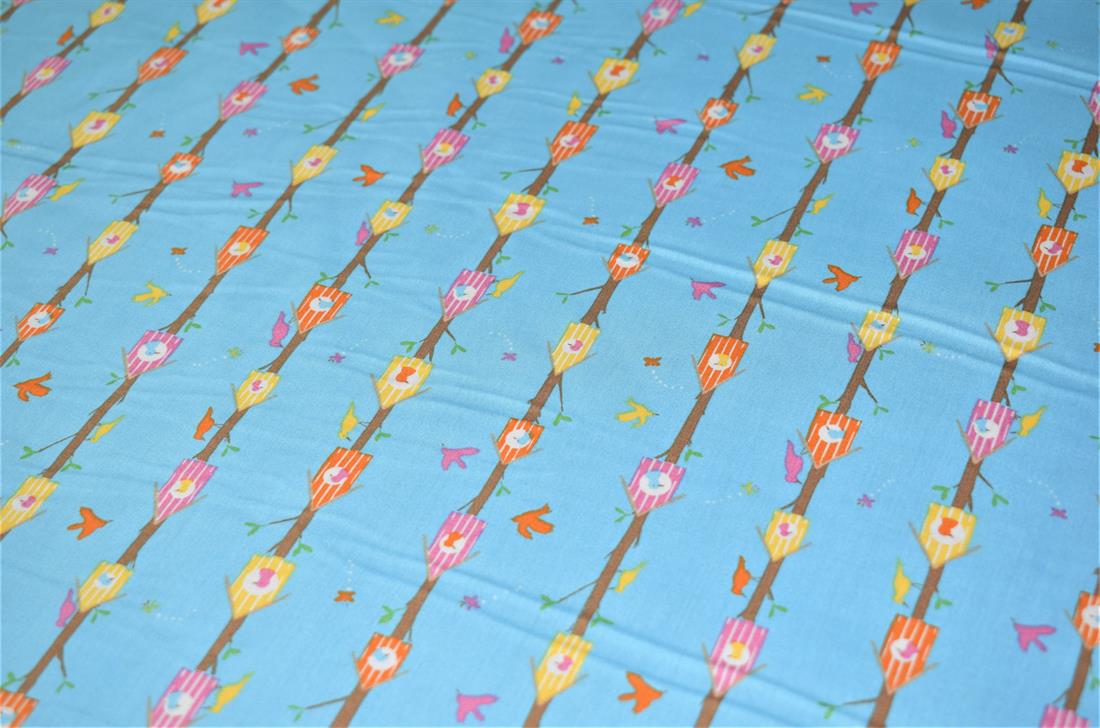 Blue Printed Cotton Fabrics