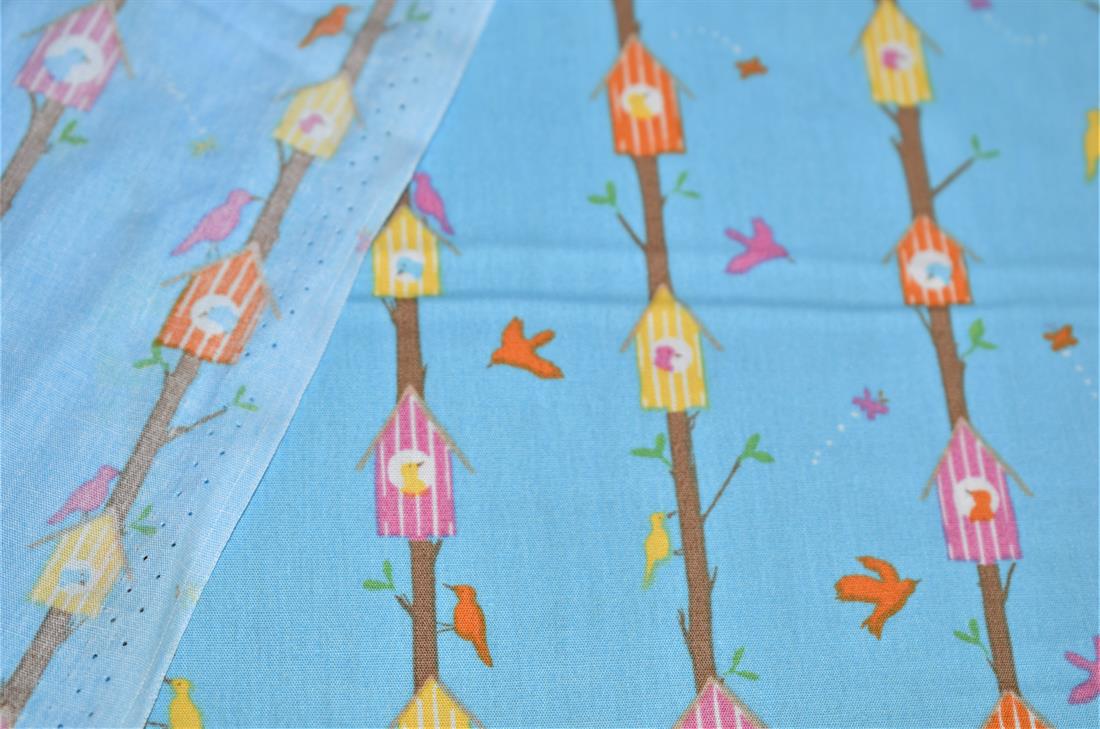 Blue Printed Cotton Fabrics