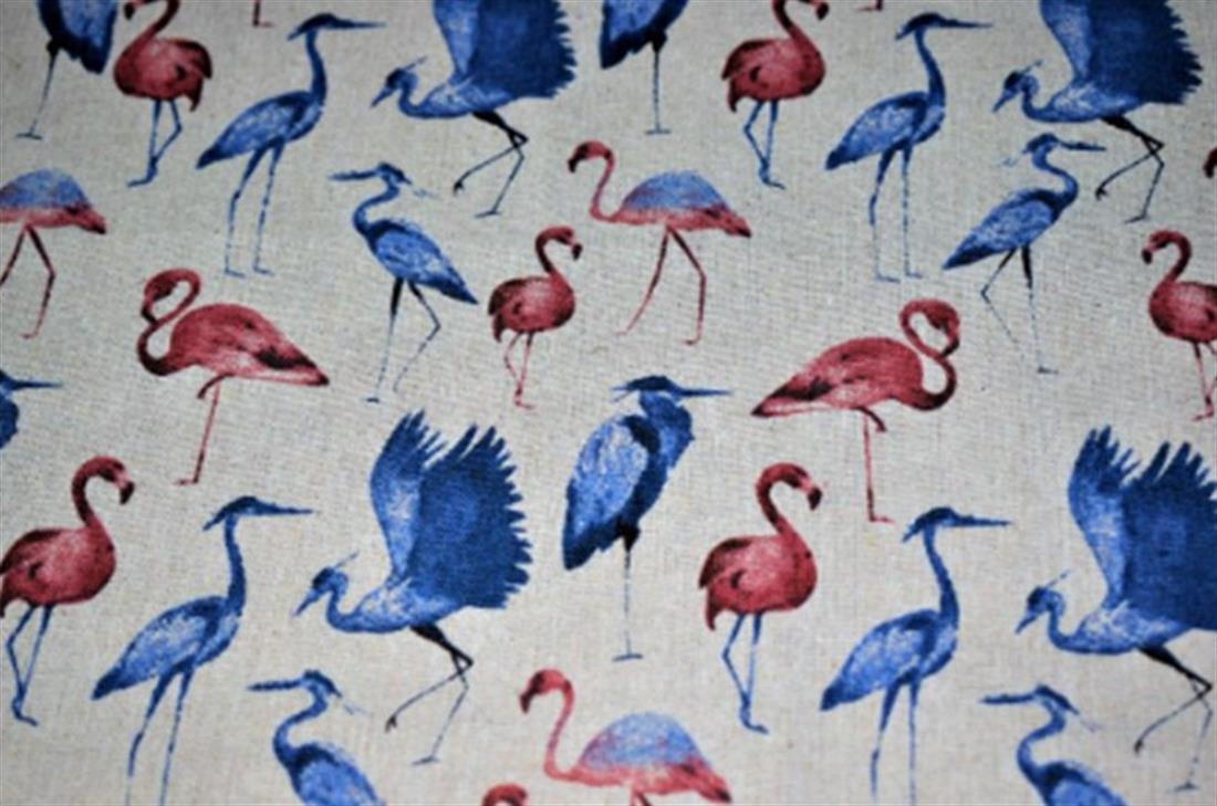Blue Printed Canvas