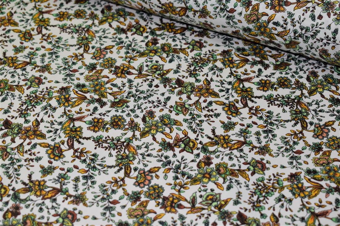 Green Printed Cotton Fabrics