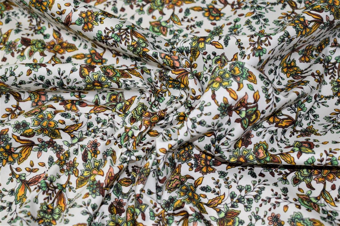 Green Printed Cotton Fabrics