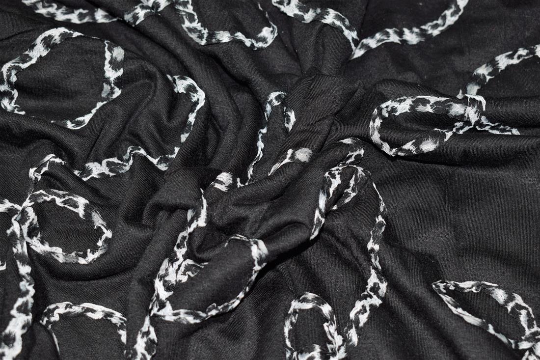 Black Printed Jersey