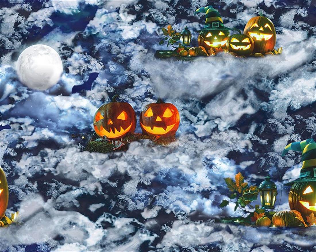 Blue Pumpkin Sky Cotton