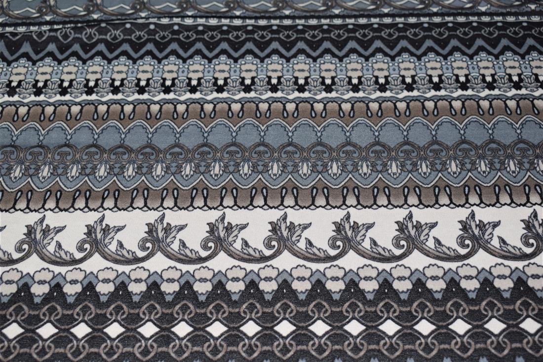 White & Grey Printed Jersey