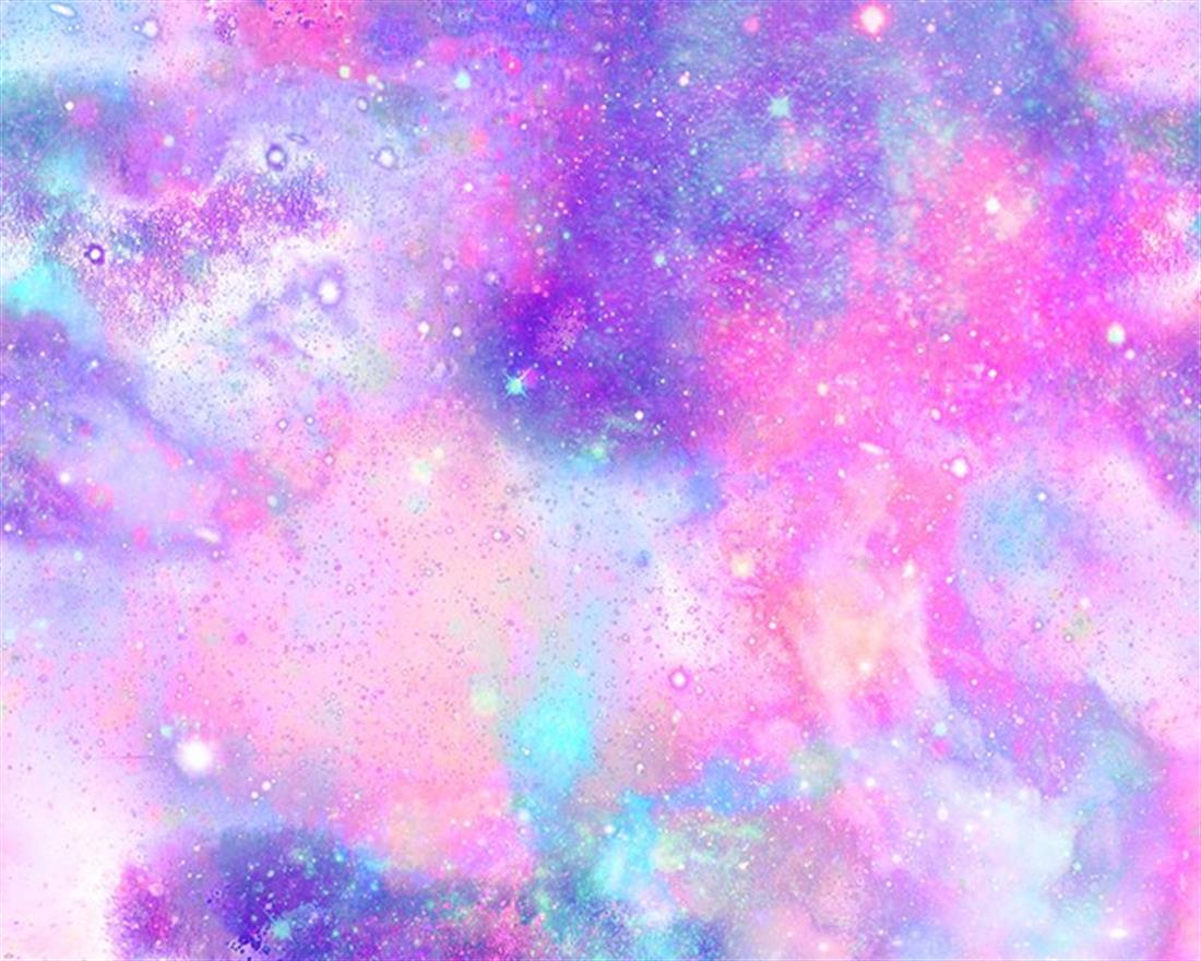 Pink Little Johnny - Marbled Galaxy Digital Cotton