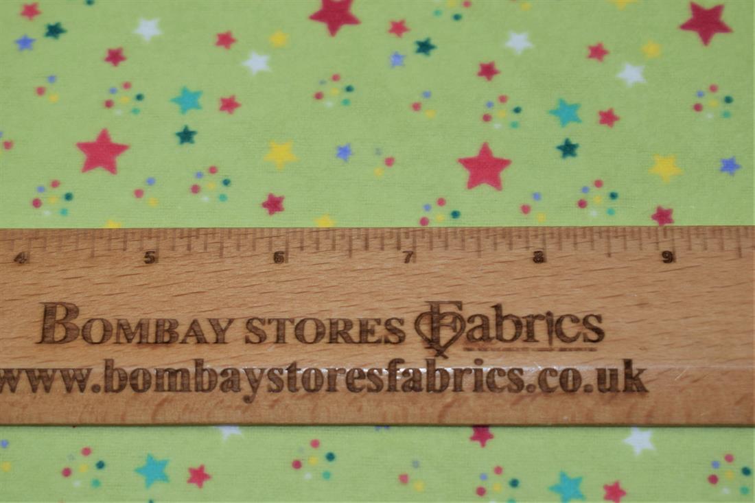 Lime & Green Cotton Shining Stars