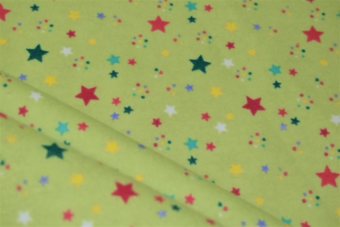Lime & Green Cotton Shining Stars