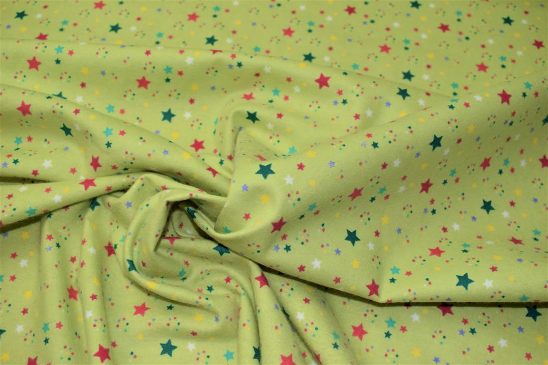 Lime & Green Cotton Shining Stars