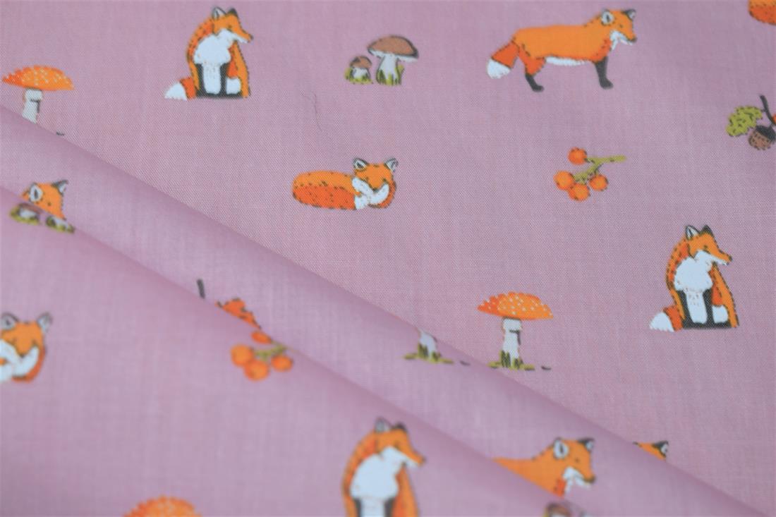 Pink Cotton Mr Fox