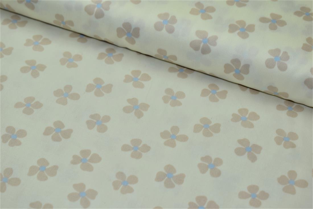 Off White & Blush Printed Cotton Fabrics