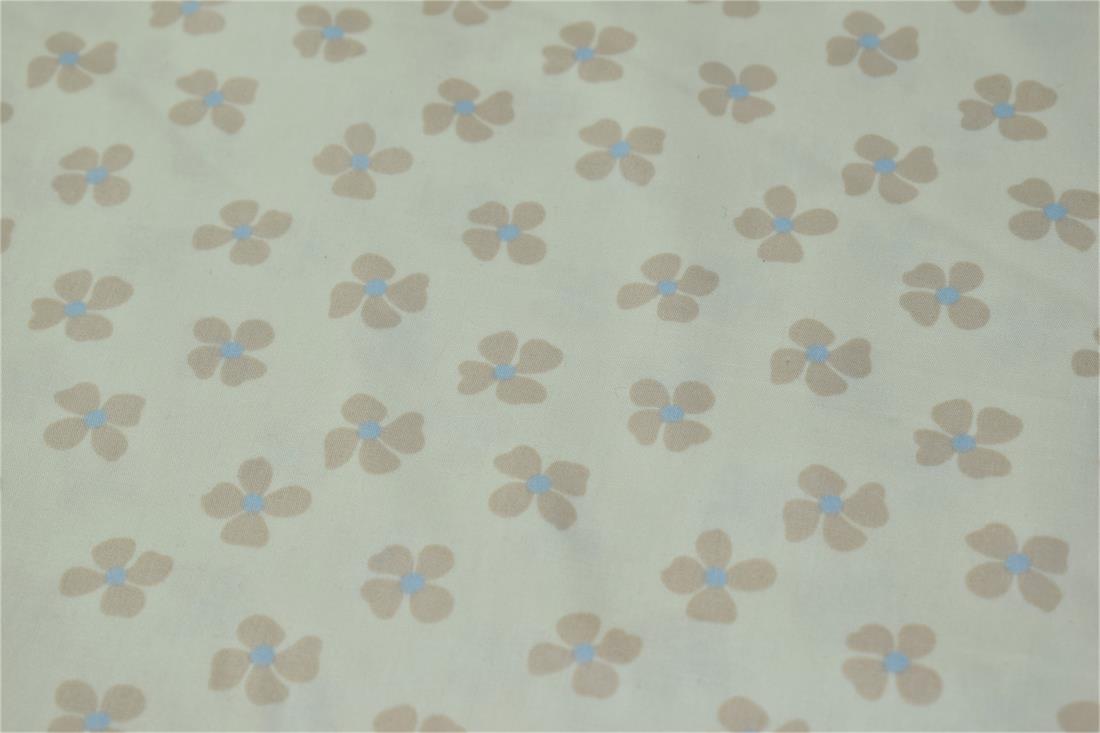 Off White & Blush Printed Cotton Fabrics