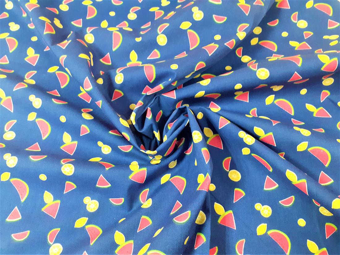 Blue Cotton Melon And Lemon