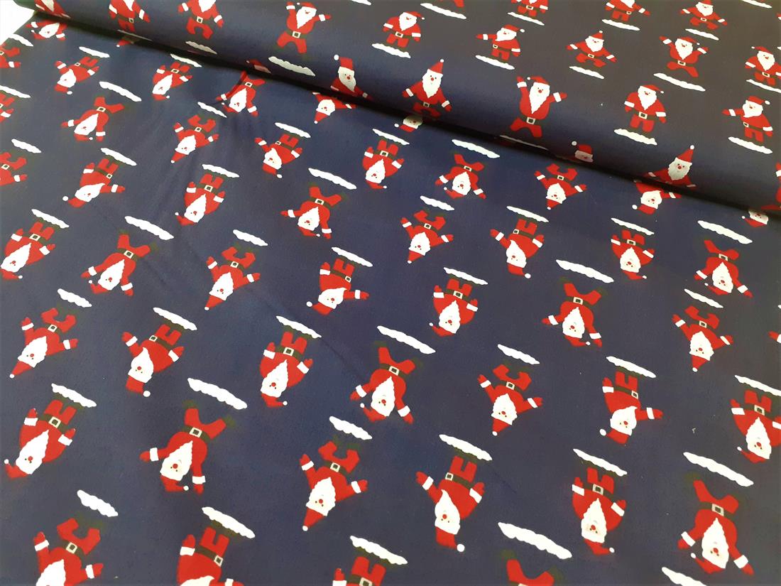 Navy Cotton SantaClause