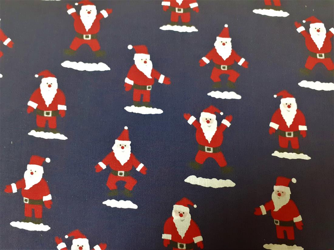Navy Cotton SantaClause
