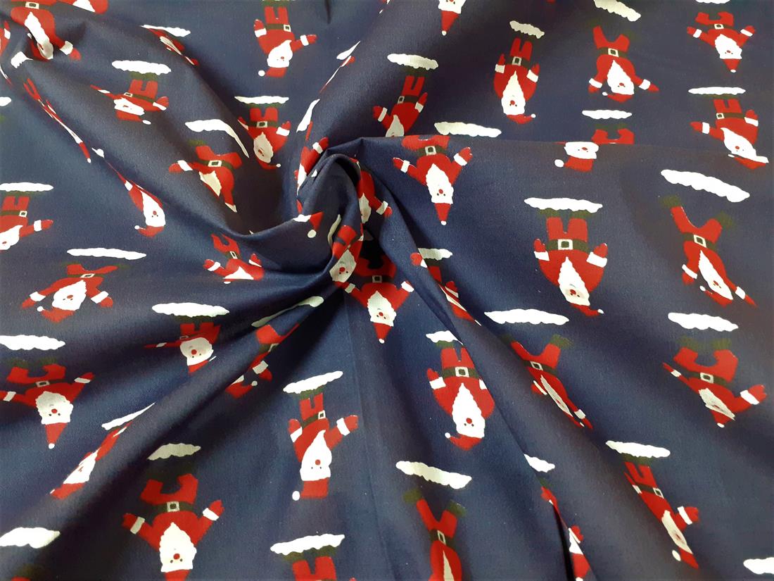 Navy Cotton SantaClause