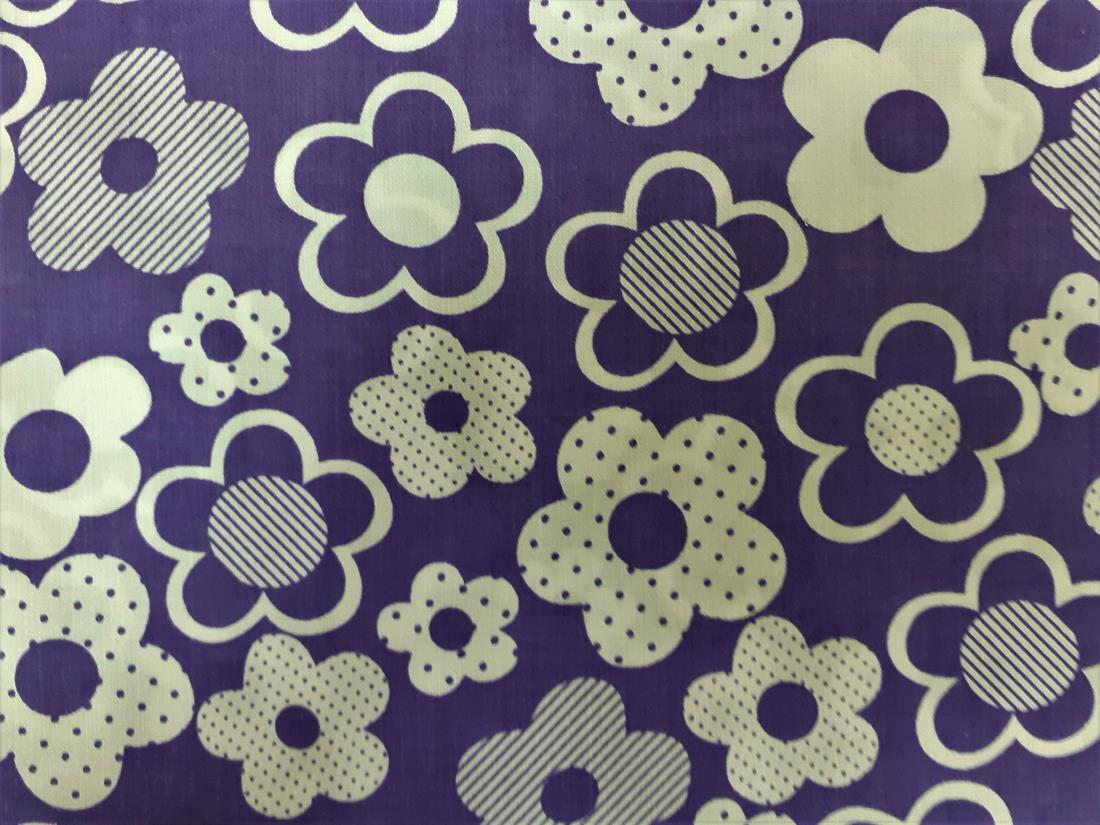 Purple Cotton Printed Poly Cottons