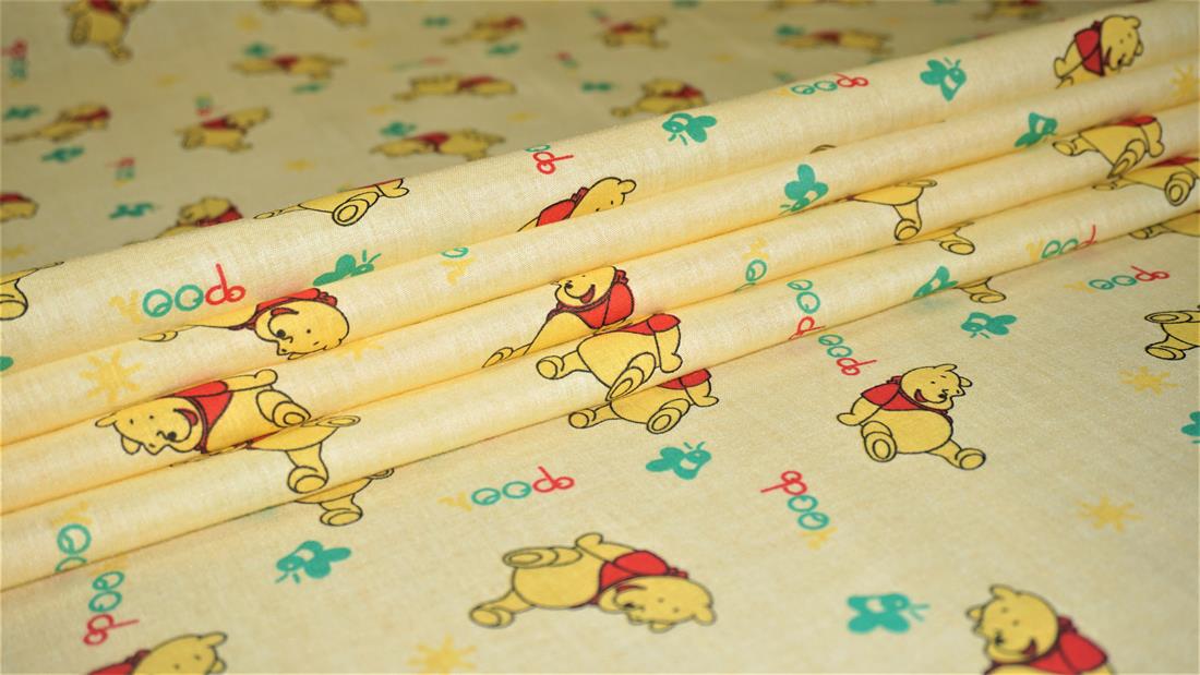 Cream Cotton Printed Poly Cottons