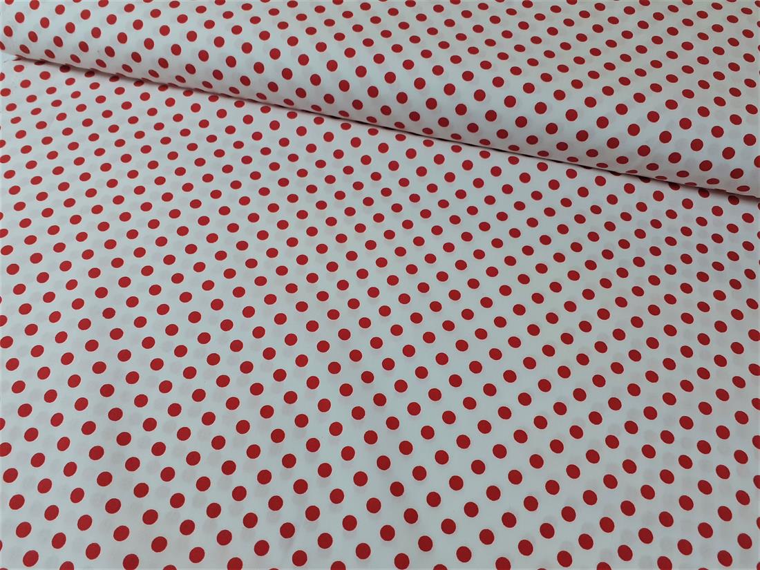 Ivory Cotton Polka Dot
