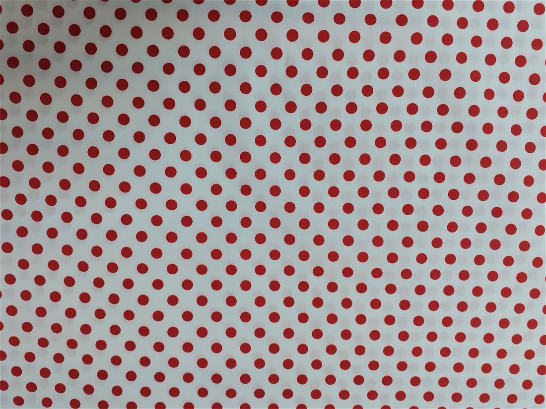 Ivory Cotton Polka Dot