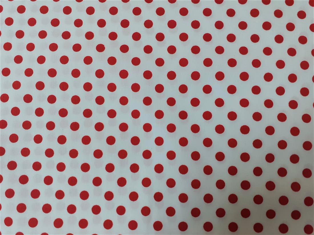Ivory Cotton Polka Dot