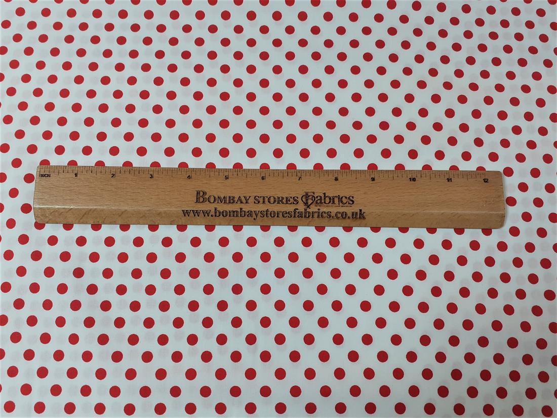 Ivory Cotton Polka Dot