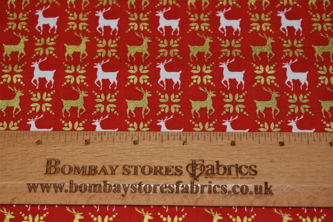 Red Cotton Reindeers
