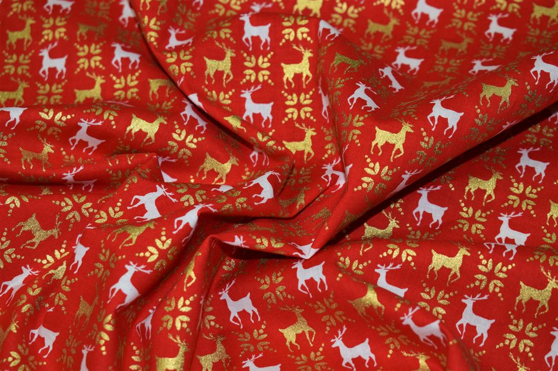 Red Cotton Reindeers