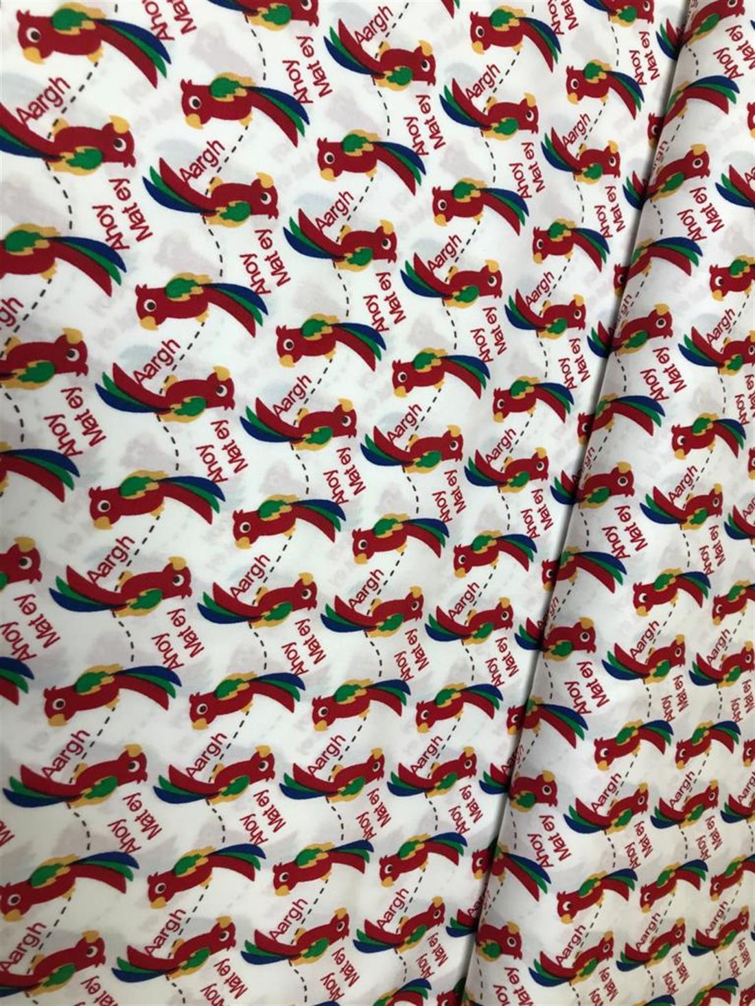 White Printed Cotton Fabrics