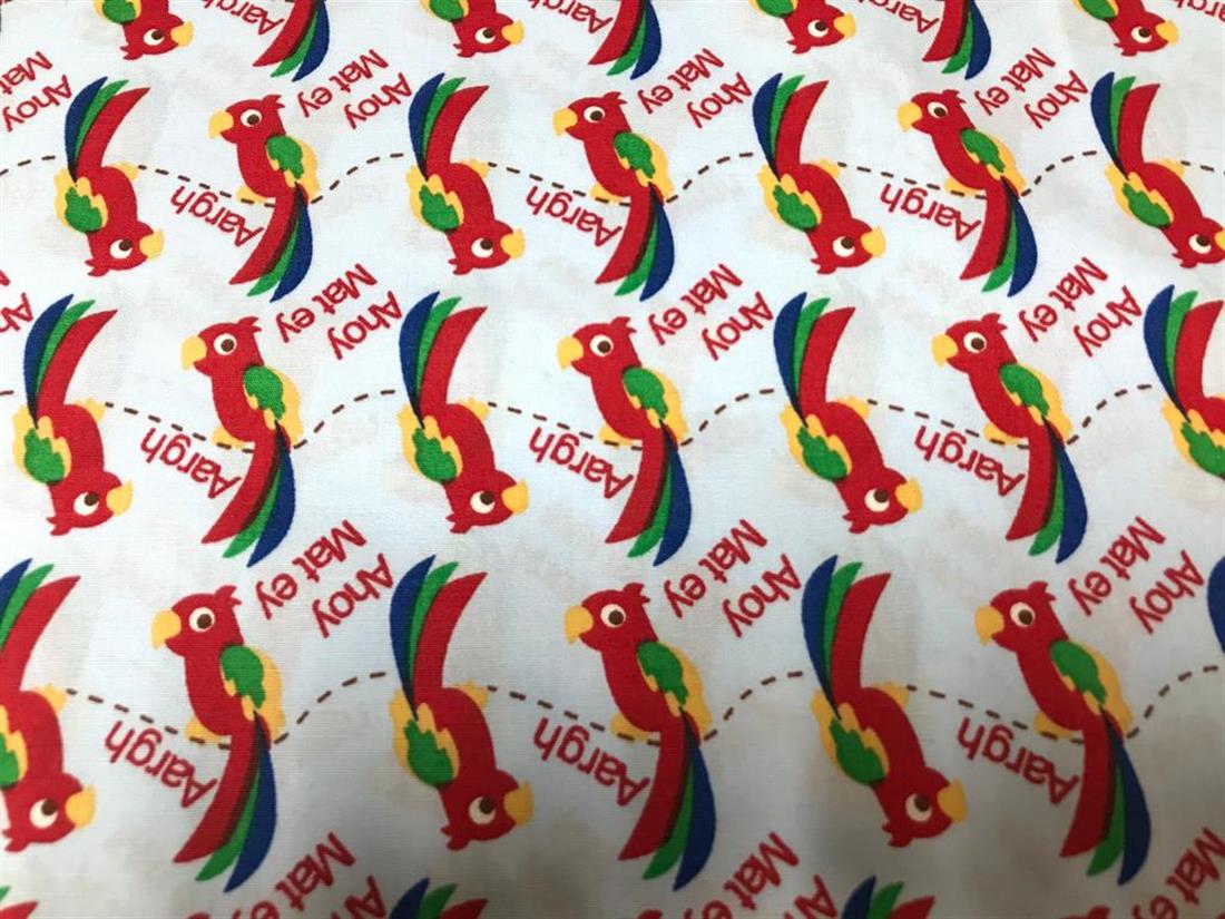 White Printed Cotton Fabrics