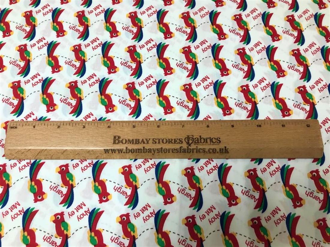 White Printed Cotton Fabrics
