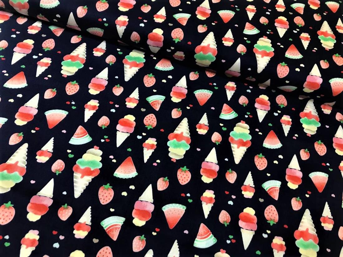Navy Cotton Fruity Icecream