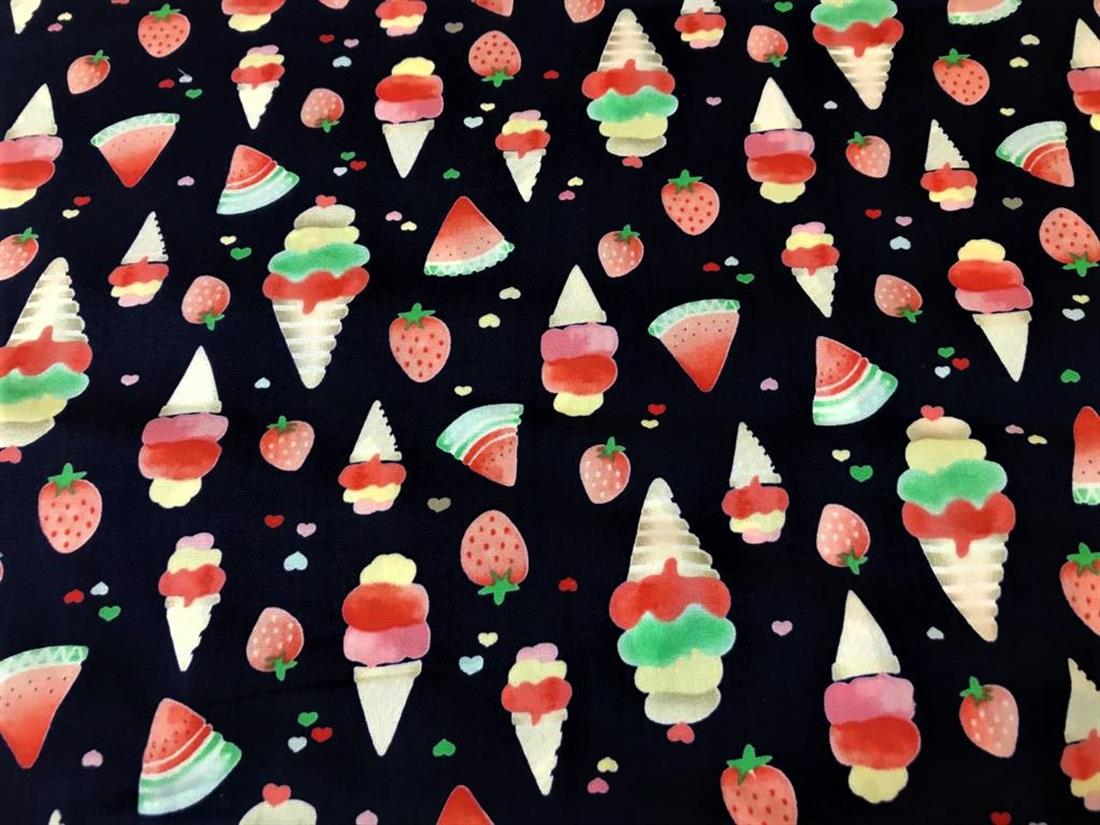 Navy Cotton Fruity Icecream