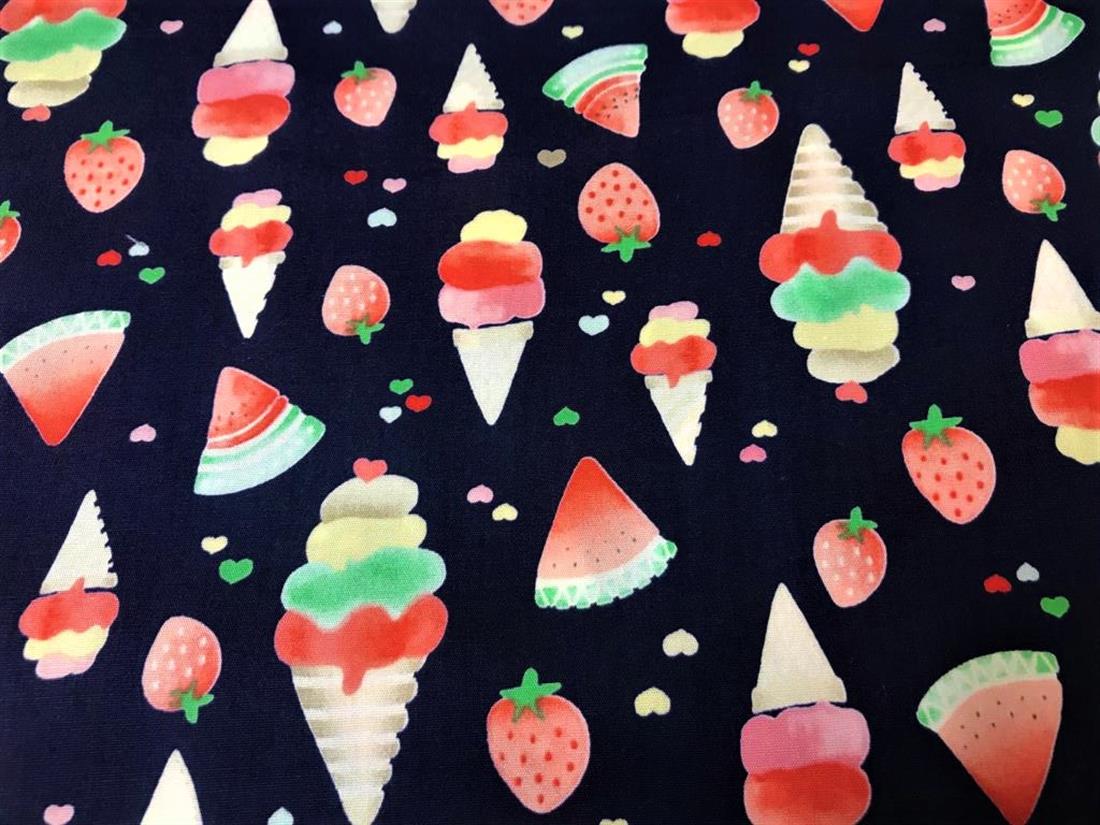Navy Cotton Fruity Icecream
