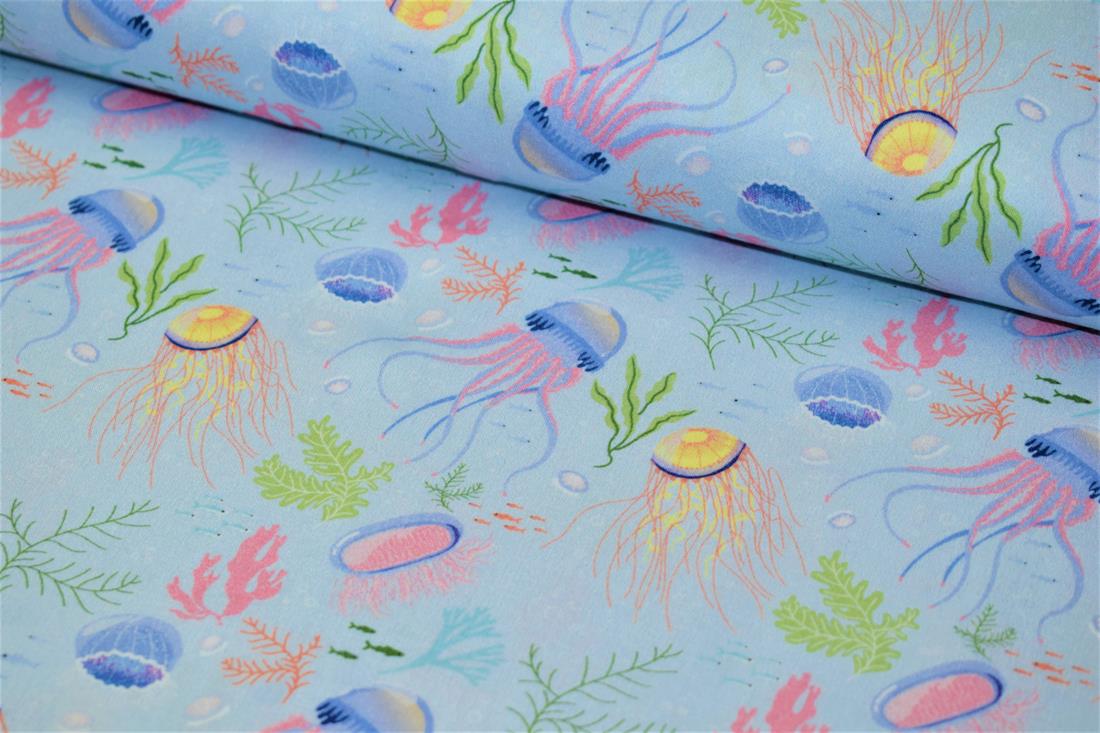 Blue Little Johnny - Jelly Fish Cotton