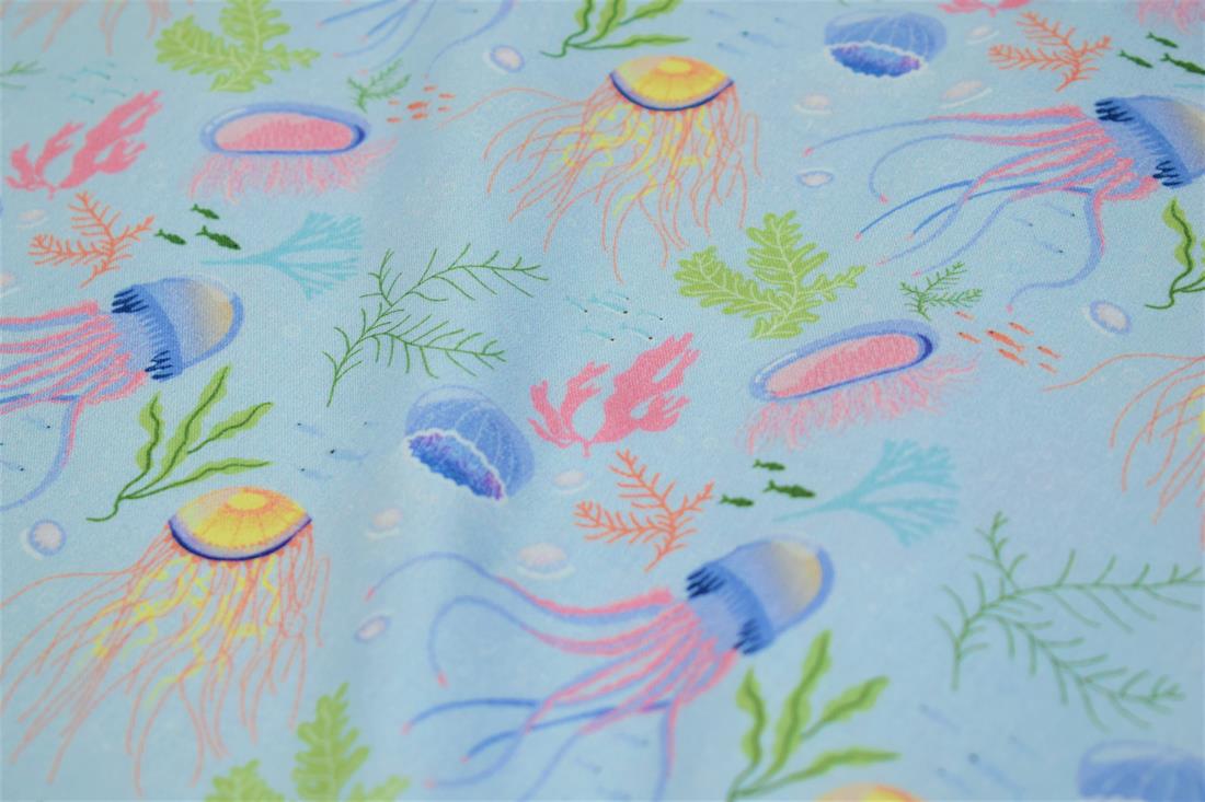 Blue Little Johnny - Jelly Fish Cotton