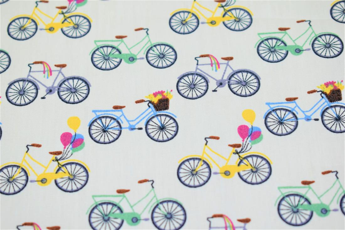 White Printed Cotton Fabrics