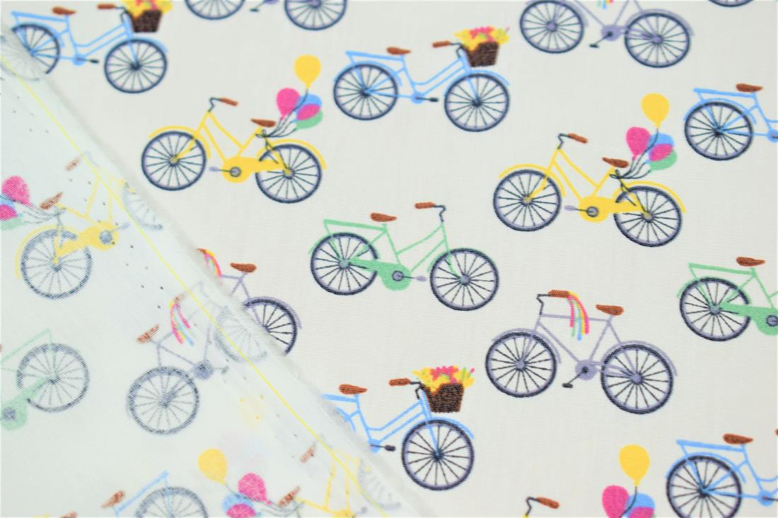 White Printed Cotton Fabrics