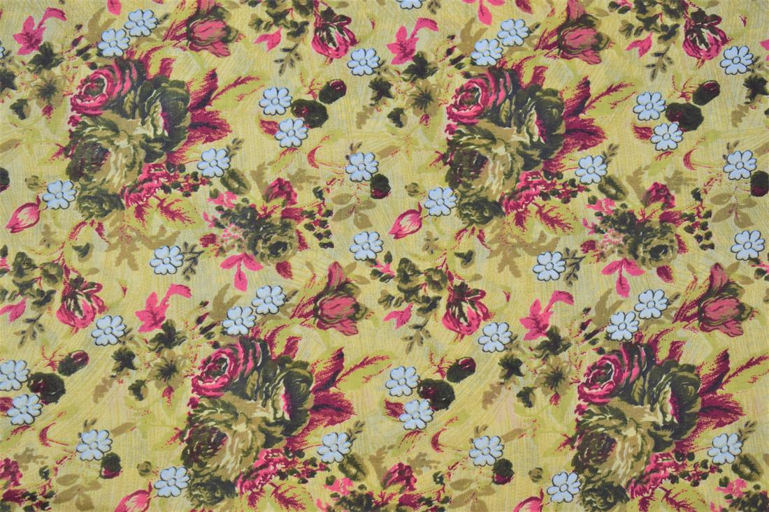 Gold Printed Lawn