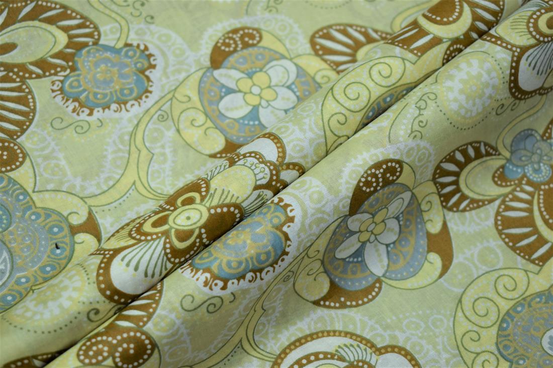 Cream Lawn Printed Cotton Lawns