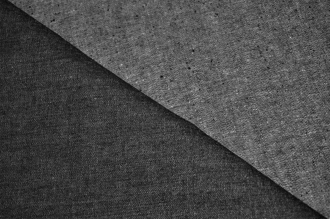 Black Col 3 Cotton Stretch Denim